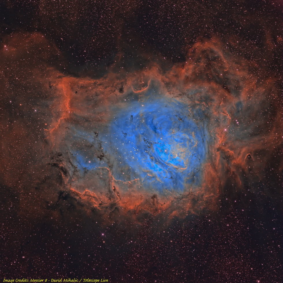 Lagoon Nebula Messier 8 Telescope Live